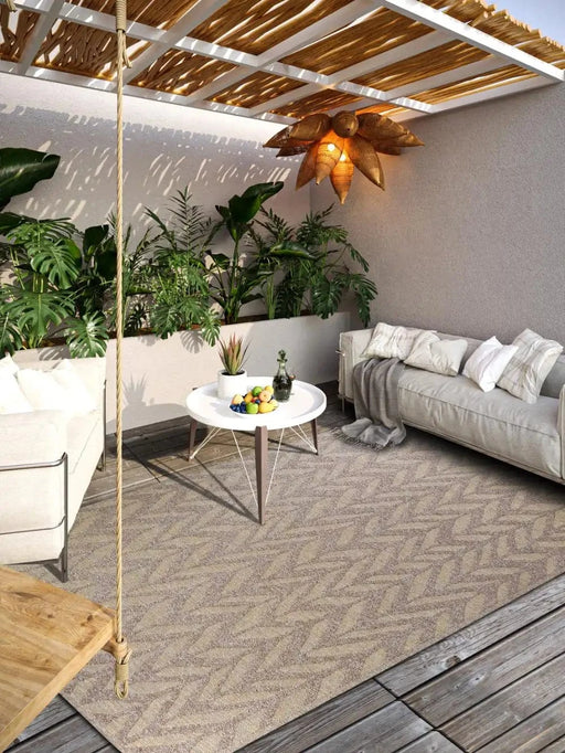 RugsDirect Online Plain/Nearly Plain 1883 Indoor Outdoor 106153 Natural Beige Rug - Woven Rugs