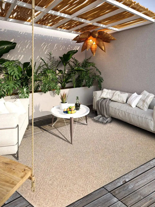 RugsDirect Online Plain/Nearly Plain 1883 Indoor Outdoor 106154 Natural Beige Rug - Woven Rugs