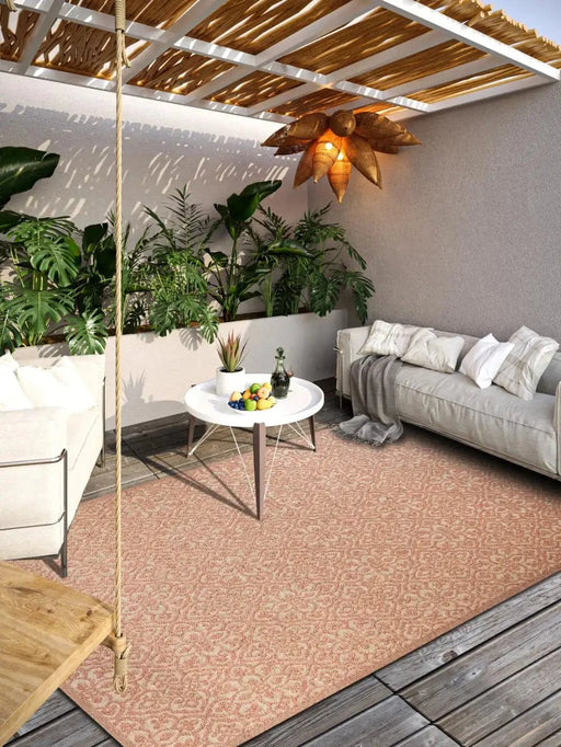 RugsDirect Online Plain/Nearly Plain 1883 Indoor Outdoor 106155 Natural Copper Rug - Woven Rugs