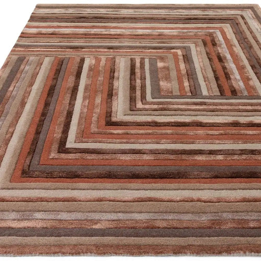 Asiatic Rugs Matrix Asiatic 80 Network Terracotta - Woven Rugs