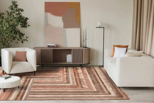 Asiatic Rugs Matrix Asiatic 80 Network Terracotta - Woven Rugs