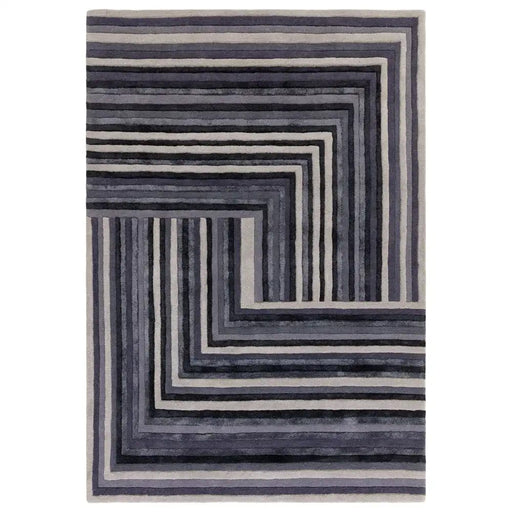 Asiatic Rugs Matrix Asiatic 81 Network Indigo - Woven Rugs