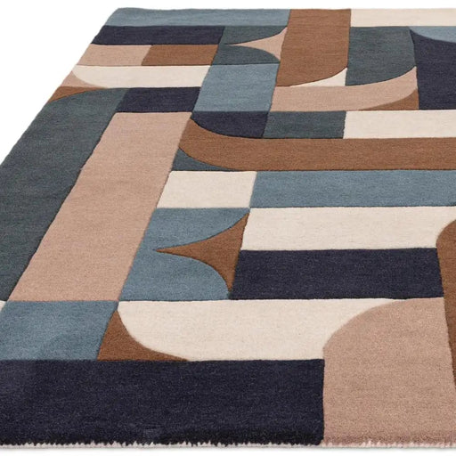 Asiatic Rugs Matrix Asiatic 89 Klotski Teal - Woven Rugs