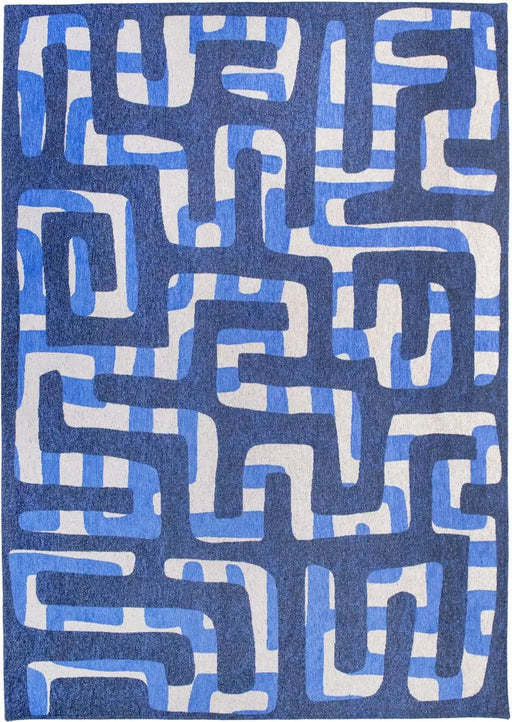 Louis de Poortere Rugs Kuba 9336 Kuba Ultramarine - Woven Rugs