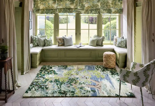 Sanderson Rugs Sanderson Ancient Canopy Forest Green 146708 - Woven Rugs