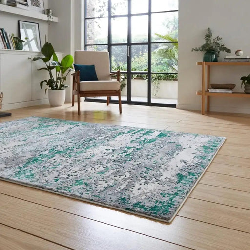 Think Rugs Rugs Artemis B9289A Green - Woven Rugs