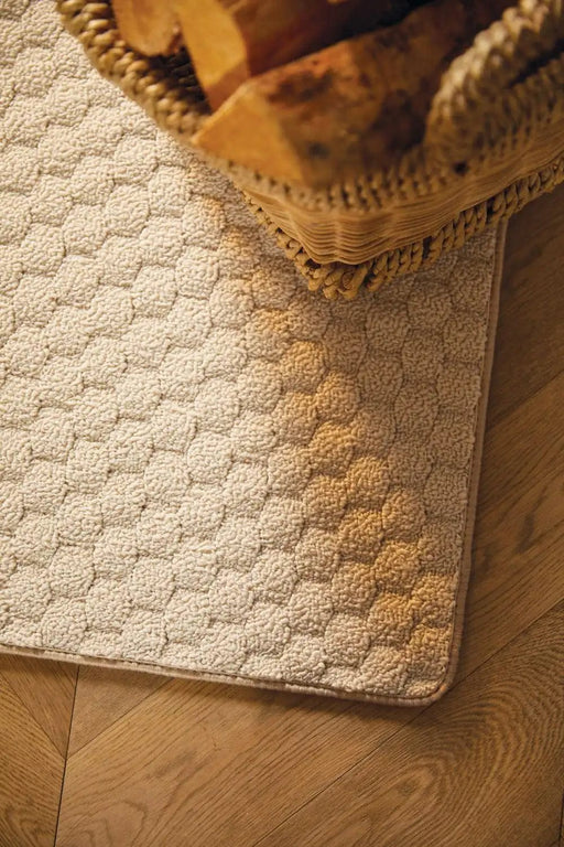 Origins Rugs Sculptured Washable Basket Honeycomb Ivory - Woven Rugs