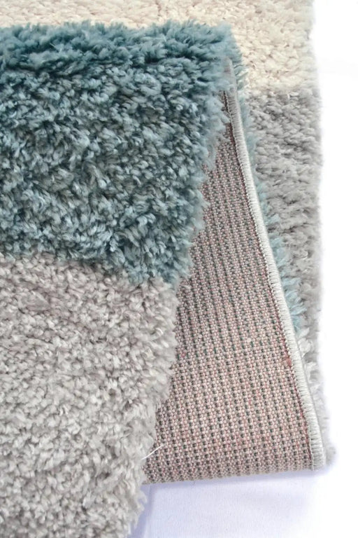 Homemaker Rugs Snug Melrose BLOCKS DUCK EGG - Woven Rugs