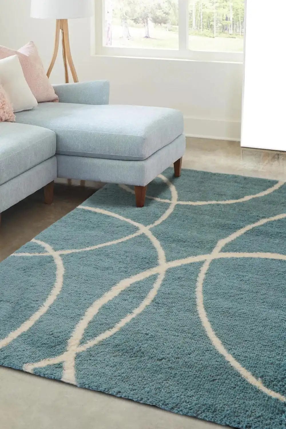 Snug Melrose BUBBLES BLUE — Woven Rugs