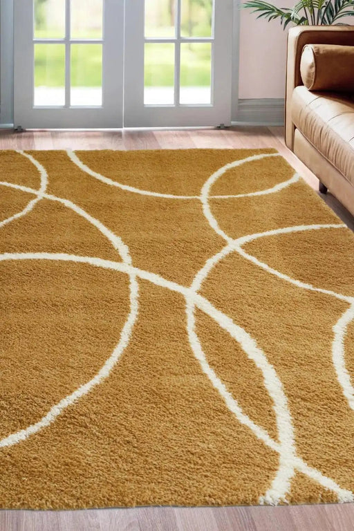 Homemaker Rugs Snug Melrose BUBBLES YELLOW - Woven Rugs