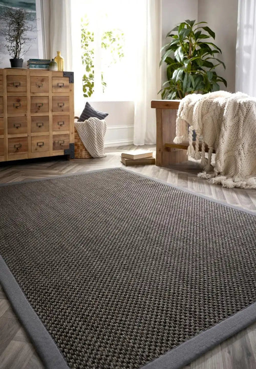 Origins Sisal Dark Grey with Grey Border 1