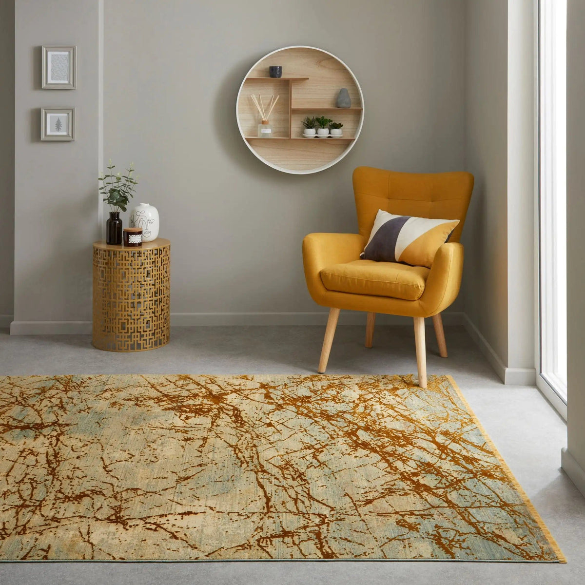 Emerald EMR101 Yellow — Woven Rugs