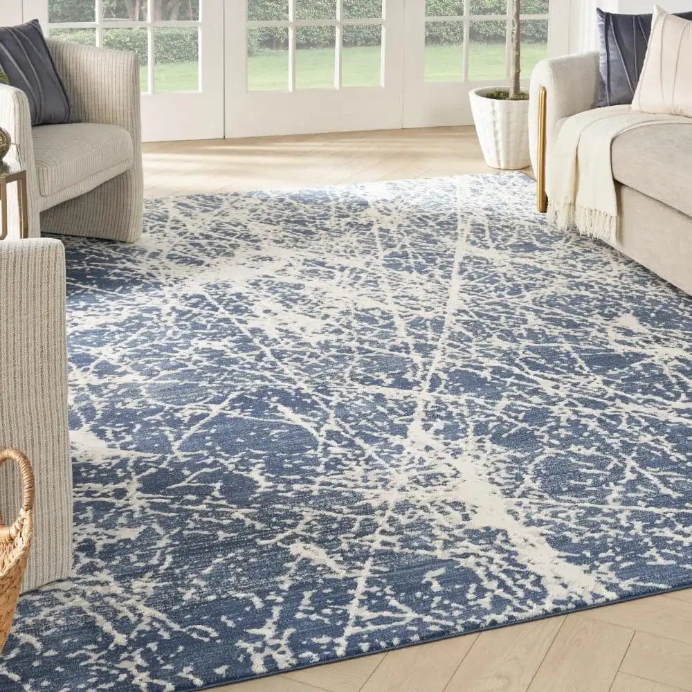 Exhale EXL02 Navy Ivory — Woven Rugs