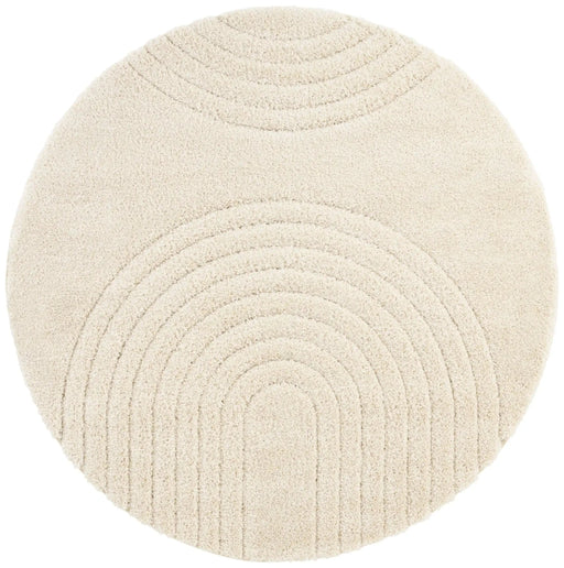 RugsDirect Online Modern 160cm x 160cm Circle Norwalk 105104 Fergus Cream Rug 4260731883266 - Woven Rugs