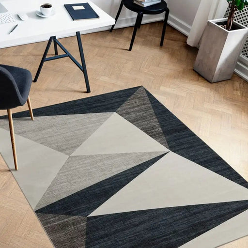 Likewise Matting Rugs Tokyo Geo Blue - Woven Rugs