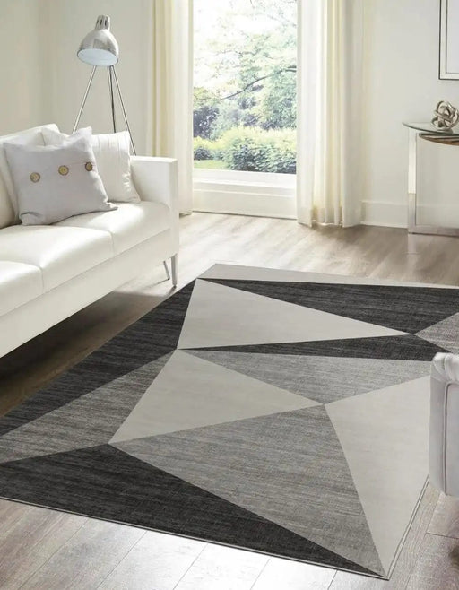 Likewise Matting Rugs Tokyo Geo Grey - Woven Rugs