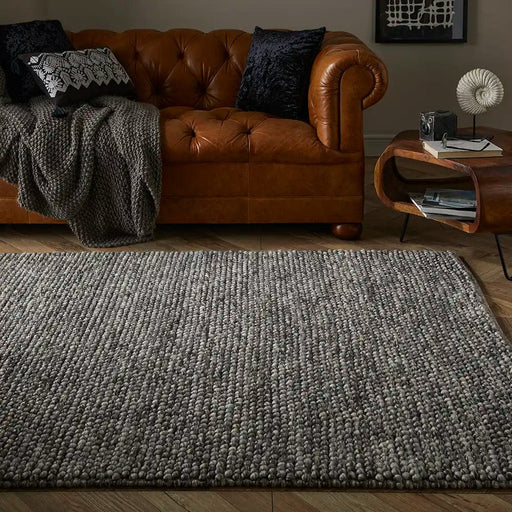 Esselle Rugs Mayfair Delilah GREY BLACK - Woven Rugs