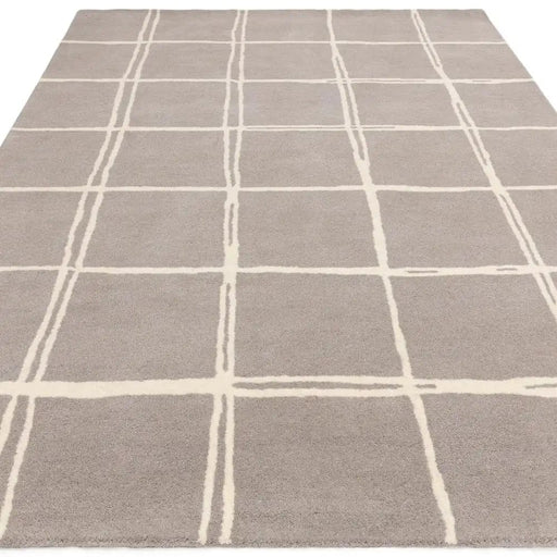 Asiatic Rugs Albany Asiatic Grid Silver - Woven Rugs
