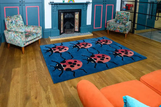 Woven Edge Rugs Natural World Ladybird - Woven Rugs