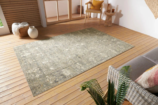 RugsDirect Online Traditional Cairo Washable 105592 Luxor Black Cream Rug - Woven Rugs