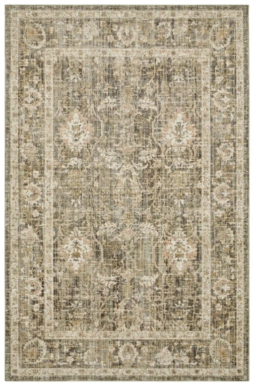 RugsDirect Online Traditional Cairo Washable 105592 Luxor Black Cream Rug - Woven Rugs