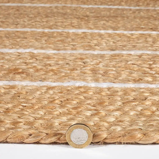 Esselle Rugs Rectangle / 120 x 170cm PRESTBURY NATURAL BORDER 5060623077259 - Woven Rugs