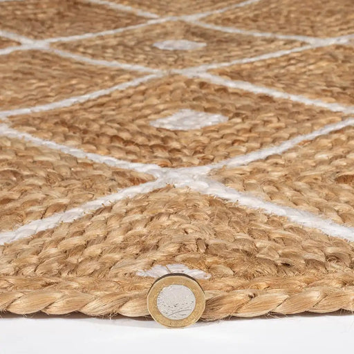 Esselle Rugs Rectangle / 120 x 170cm PRESTBURY NATURAL DIAMOND 5060623077266 - Woven Rugs