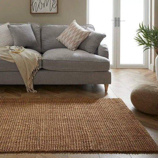 Esselle Rugs Rectangle / 120 x 170cm WHITEFIELD BOUCLE NATURAL 5060623077228 - Woven Rugs