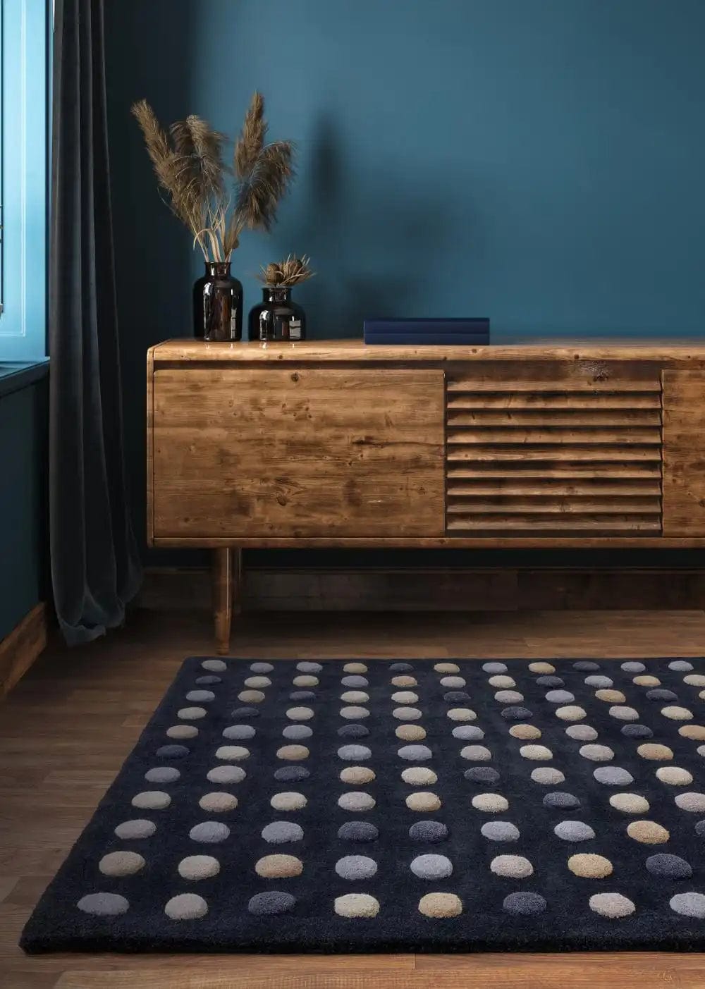 Dotty Navy — Woven Rugs