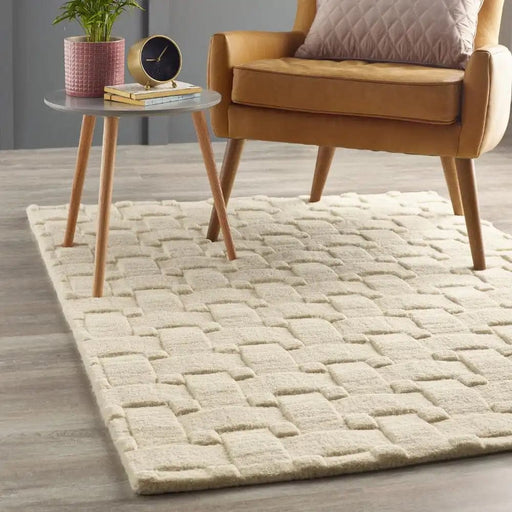 Origins Rugs Basket Weave 3D New Ivory - Woven Rugs