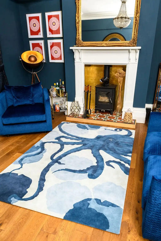 Woven Edge Rugs Natural World Octopus - Woven Rugs