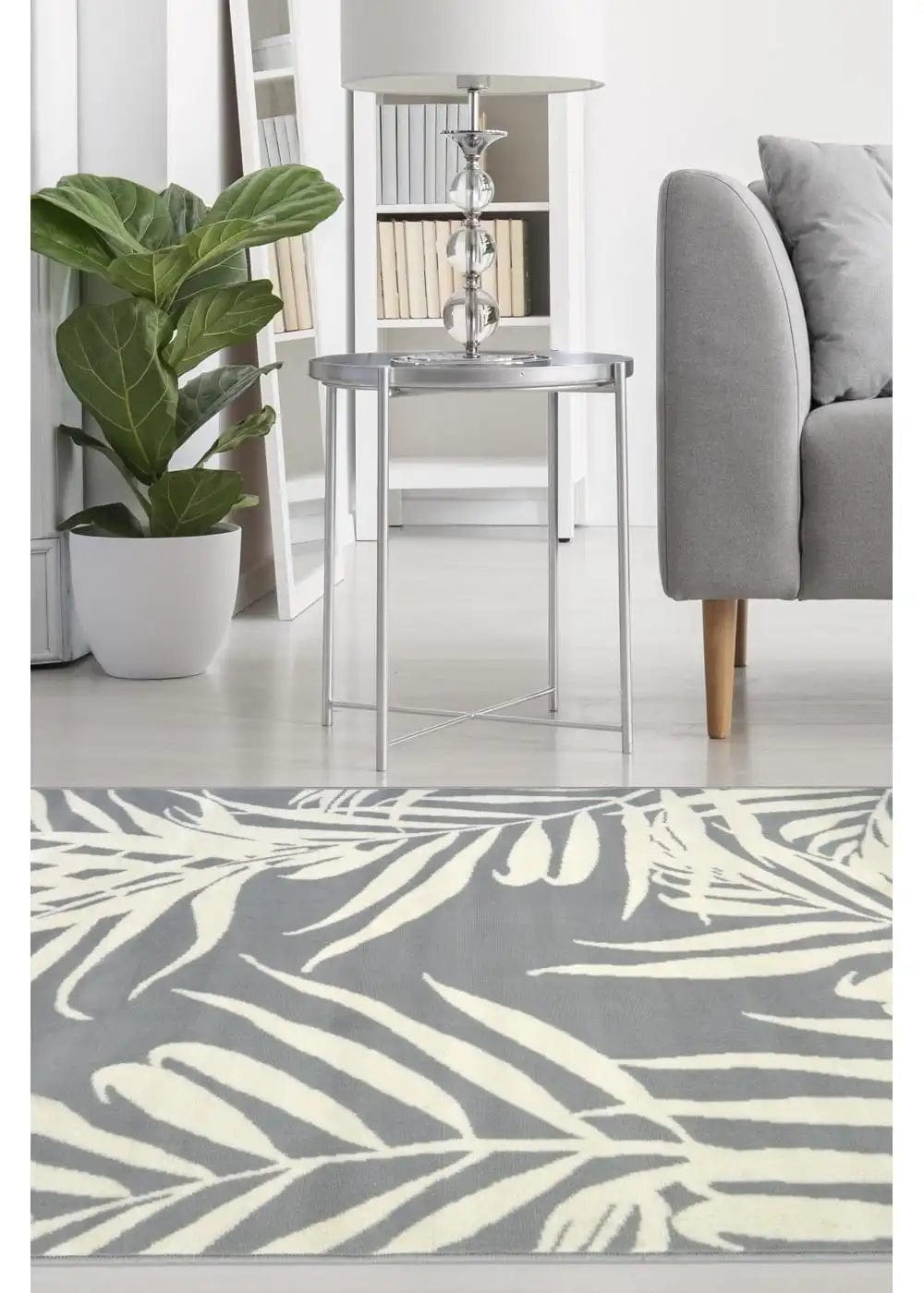 Maestro ORGANIC LEAF GREY — Woven Rugs