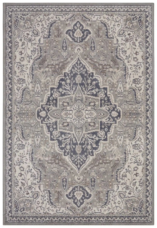 RugsDirect Online Traditional Terrain 105604 Orken Grey Cream Rug - Woven Rugs