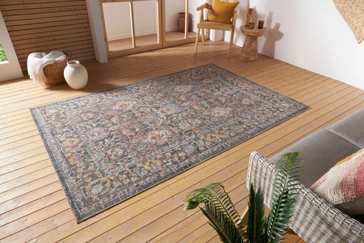 RugsDirect Online Traditional Cairo Washable Port Cream Blue Rug - Woven Rugs