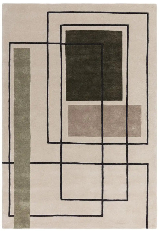 Asiatic Rugs Reef RF21 Outline Khaki - Woven Rugs