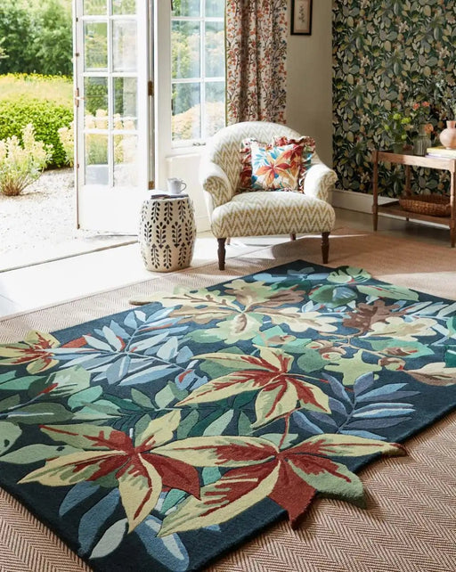 Sanderson Rugs Sanderson Robins Wood Forest Green 146508 - Woven Rugs