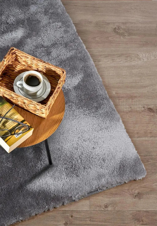 RugsDirect Online Plain/Nearly Plain Elle Cosy 106110 Silver Rug - Woven Rugs