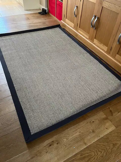 Boucle Sisal Spice with Charcoal Border 2
