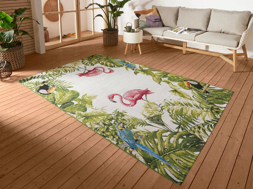 RugsDirect Online Funky Flair 105616 Tropical Birds Rug - Woven Rugs