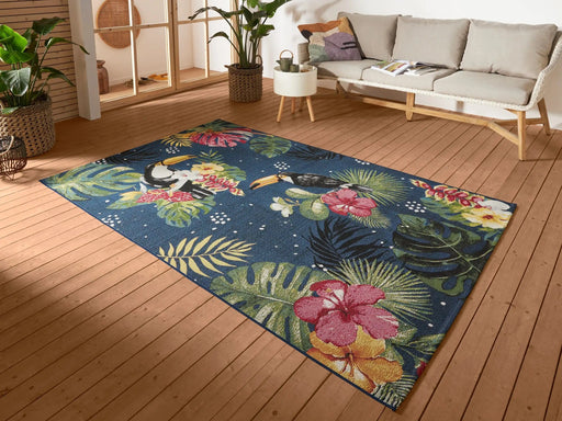 RugsDirect Online Funky Flair 105609 Tropical Dream Blue Rug - Woven Rugs