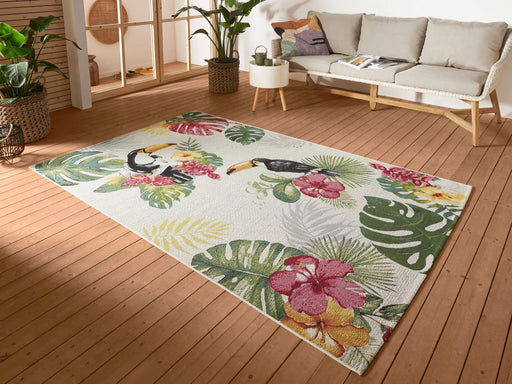 RugsDirect Online Funky Flair 105608 Tropical Dream Cream Rug - Woven Rugs