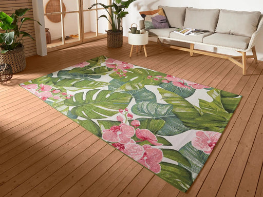 RugsDirect Online Funky Flair 105615 Tropical Flowers Rug - Woven Rugs
