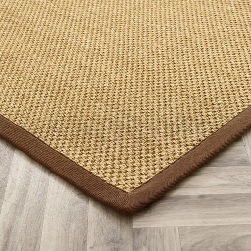 Origins Sisal Warm Natural with Dark Brown Border 2