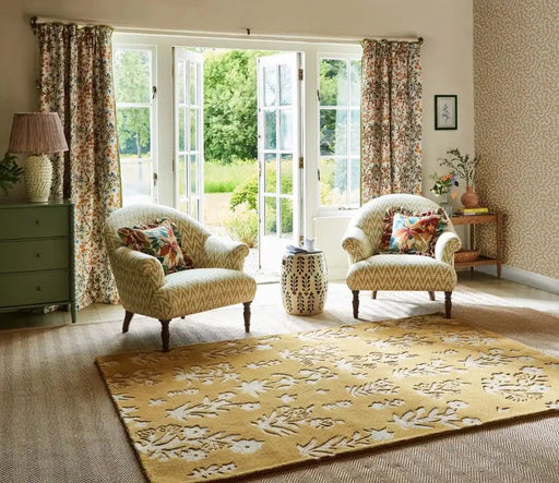 Sanderson Rugs Sanderson Woodland Glade Gold 146806 - Woven Rugs