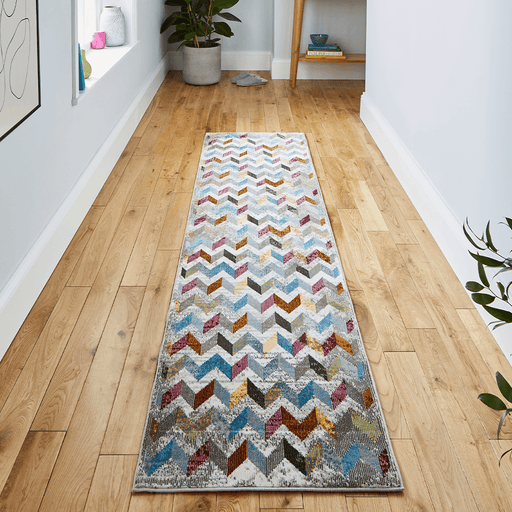 Think Rugs Rugs 60 x 230cm / Multi 16th Avenue 36A Multi Runner 5056331404395 - Woven Rugs