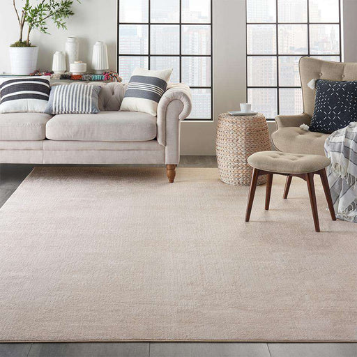 Nourison Rugs Silky Textures SLY01 Ivory Grey - Woven Rugs