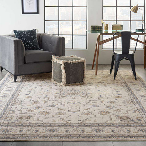 Nourison Rugs Silky Textures SLY08 Ivory Grey - Woven Rugs