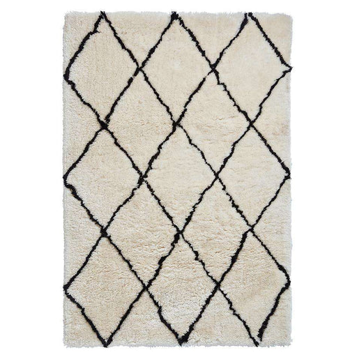 Think Rugs Rugs Morocco 2491 Ivory Black - Woven Rugs