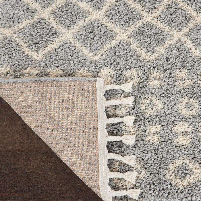 Nourison Rugs Moroccan Shag MRS02 Silver - Woven Rugs