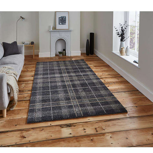 Think Rugs Rugs Wellness 6630 Dark Grey - Woven Rugs